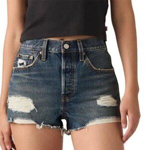 LEVIS Distressed Denim Women Shorts